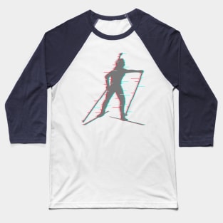 Biathlete runs the distance Baseball T-Shirt